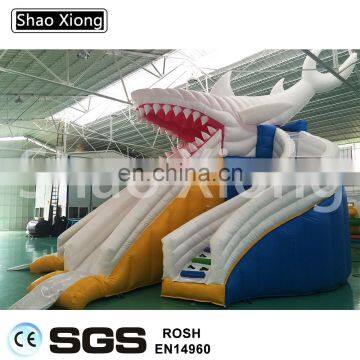 Kids Water Park Equipment Inflatable Swimming Pool Shark Water Slides photo-5