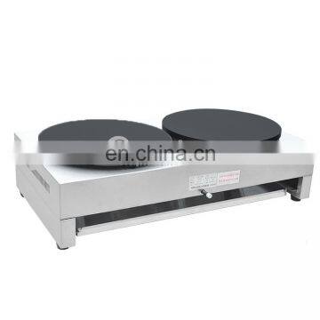 Heavy Duty Pancake Hot Plate Machine Double Head Crepe Making Machine Gas photo-3