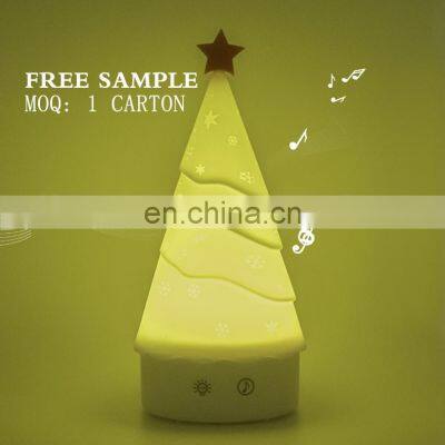 Best Toys for 2020 Christmas Gift Musical Tree Shape Multicolor Mood Night Light photo-3