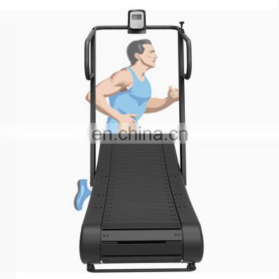 woodway running popular Curved treadmill & air runner fitness equipment gym treadmill with Convenient speed control