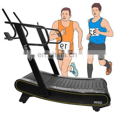 woodway Three level speed adjust self-generating manual treadmill curved Commercial woodway Treadmill Running treadmill