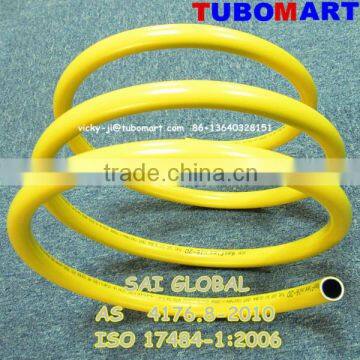 pe al pe yellow gas pipe for indoor gas and heating system SAI certificate