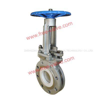 FRZ73TC Pneumatic carbon steel WCB Abrasion – Resistant Ceramic Lining Knife Gate slurry Valve For thermal Power plant