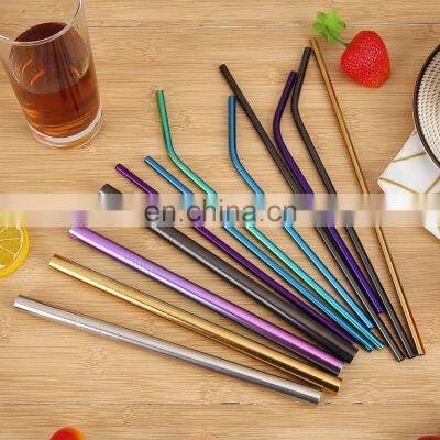 Metal Stainless Steel Drinking Straw Reusable 304 Stainless Steel Straw