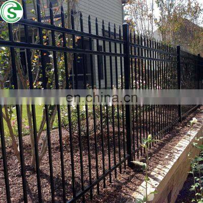 China colour steel fence panels steel sheet fence wrought iron fence