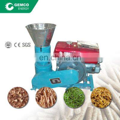 flat die biomass pelleting / pellet making equipment straw rice husk pellet machine