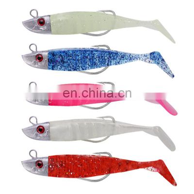 Amazon 8cm 8.5g 3pcs/set Fishing Lure Soft Grubs Plastic Soft Baits Rig Bass Fishing