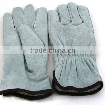 cow split leather drivers driving gloves / safety gloves