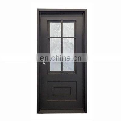 French Entrance Security Steel Glass Exterior Luxury Gate Wrought Iron Storm Door