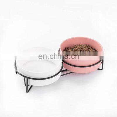 stainless steel luxury aluminium eco friendly tilted collapsible porcelain customized plastic ceramic pet bowl