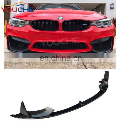 M4 F82 Carbon Fiber M3 M4 Front Spliter F82 M Performance Front Bumper Lip for BMW  M3 M4 M Sport Bumper 2014-2017