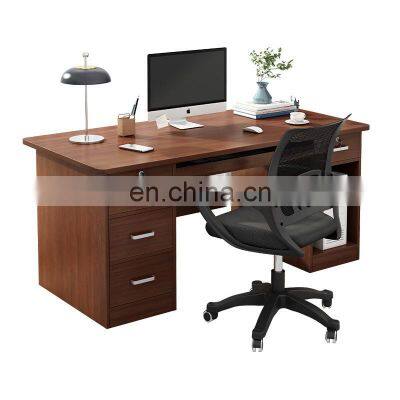 China supplier cheap price home office equipment furniture wood computer study table wooden executive office desks with drawer