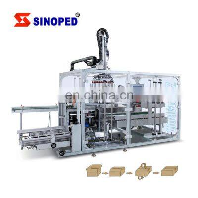 Automatic Manipulator Pick Up And Place Bottle Grab Type Carton Packing Machines Packaging Line