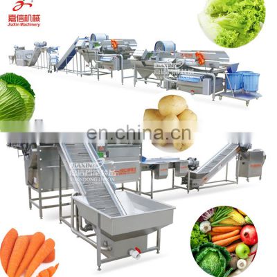 CE certificated potato washing cutting processing machinery