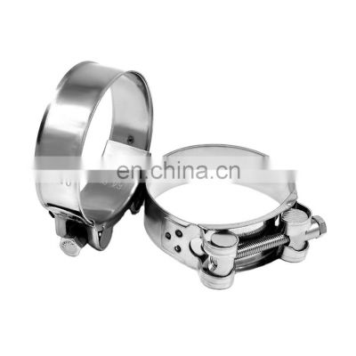 strong throat hoop stainless steel  strong hoop standard pipe clamp clamp manufacturers direct sales