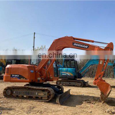 doosan crawler excavator dh80-7 , mini doosan excavator dh55 dh60 , doosan digger dh80