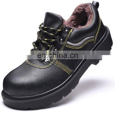 Brand Genuine Leather good quality Labour Safety Footwear Shoes Black Waterproof Work Boots Steel Toe Industrial Safety Shoes