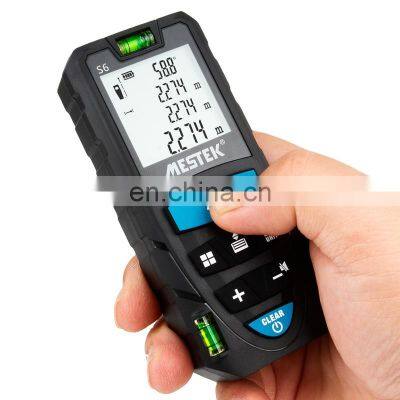 Mestek S6 Laser Digital Distance Measuring Meter Distance Meter Data Storage with Backlit LCD High-precision Distance Meter