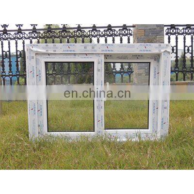 Good design pvc frame tempered glass sliding window upvc windows with double glaze