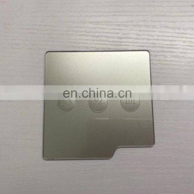 3mm Custom Screen Printing Wall Touch Switch Tempered Glass Panel photo-3