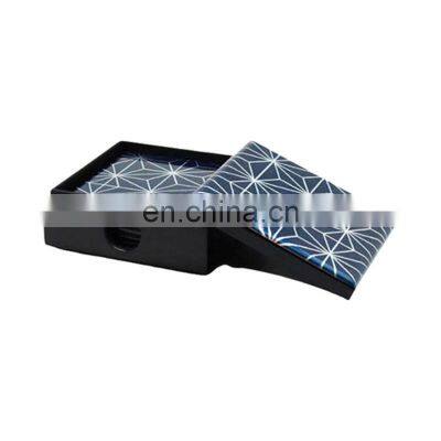Hot Sale Square Lacquer Coaster in Holder Set of 6 Custom Design Drink Cup Coaster Set For Table Decor Vietnam Supplier photo-2