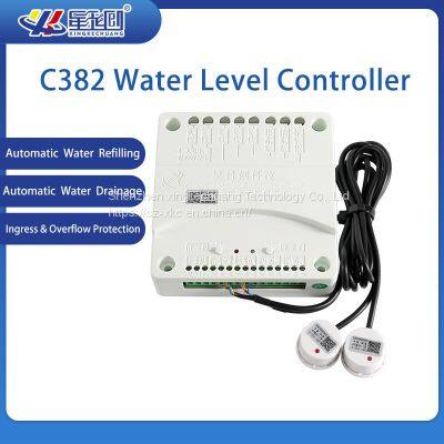 XKC-C382 AC110-250V Automatic Filling & Drainage Water Level Controllers and Sensors, Anti-overflow Anti-empty Pumping