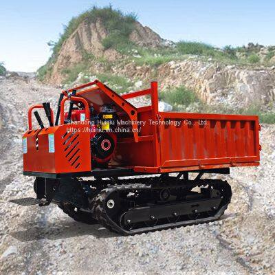Chinese Small Tracked Transport Vehicle 0.8t Self-loading Mini Crawler Dumper Truck For Sale