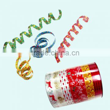 SL print ribbon with different design, 5mm width wrapping roll, 500yards embossed ribbon bow