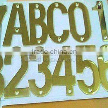 Durable Classic Brass Door Number OSM004