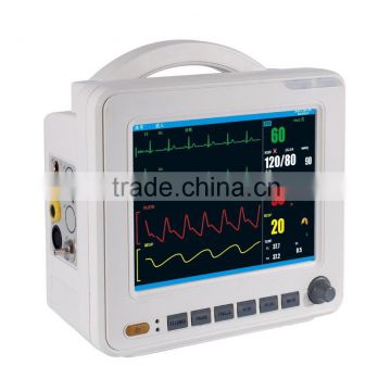 2016 New 8 inch High Performance Multi Parameter Patient Monitor