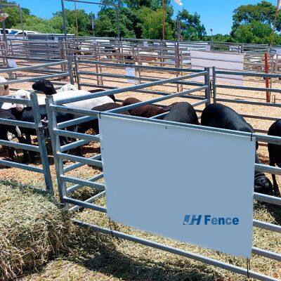 Heavy Duty Welded Wire Mesh Green PVC Coating 6 Feet Galvanized Steel Frame for Animal Containment Security Durable Farm Fence