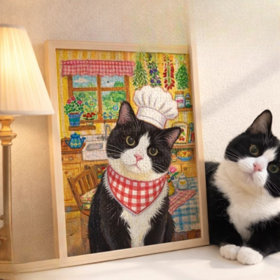 Watercolor Pet Portrait for Home Decor - Acid-Free 300gsm Paper