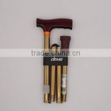 Wooden Cane Walking Sticks Golden Color photo-3