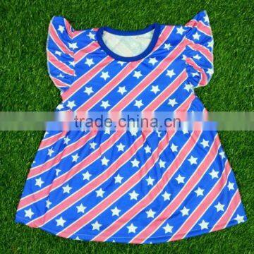Beautiful American Baby Girls July 4th Boutique Outfits Knit Cotton Patriotic Outfits photo-2