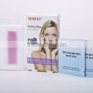 SHIFEI hot sale natural smell hair removal facial wax strips