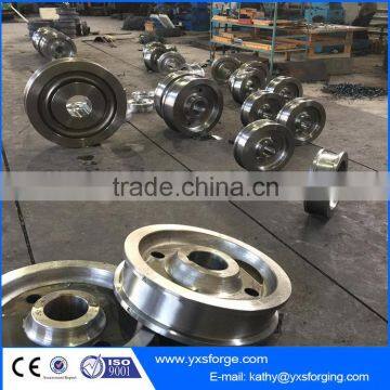 Heavy duty Ladle flat car wheels alloy steel ladle car wheel