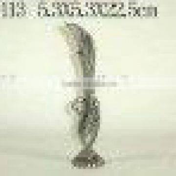 swan metal vase in pewter plated (LD-113)