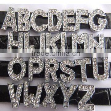 Supply All Size Letters,alloy diamond letters, 10mm slide letters