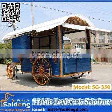 CE Certification Fiberglass most popuar Food Cart mobile Carriage Cart Design