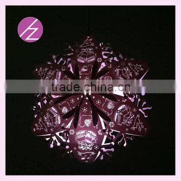 New style of 3D christmas star favor christmas room decoration be able to shine hot sale assorted colours for your choose