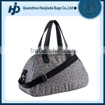 Stylish leopard print adjustable custom gym bag