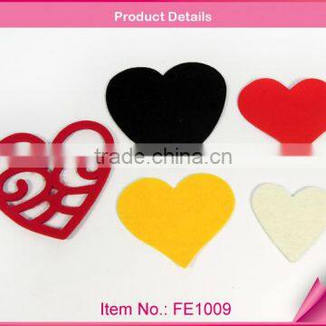 Valentine's day heart felt desk mat