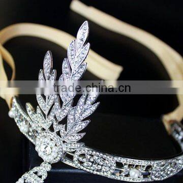 Gatsby Hot Sale Top Quality Bridal Tiara Rhinestone Hair Accessories photo-6