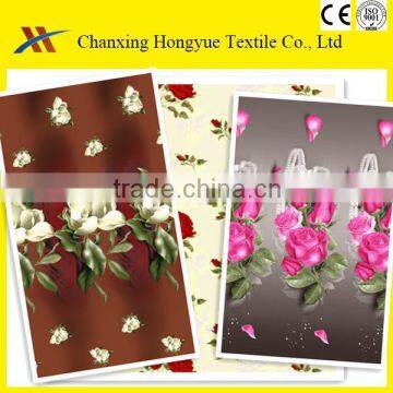Plain Fabric Polyester Material Big Flower Printing Fabric/polyester Brushed Fabric for Making Sofa Fabric With High Quality