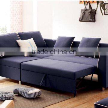 Modern furniture corner sofa cum bed fabric sofa bed