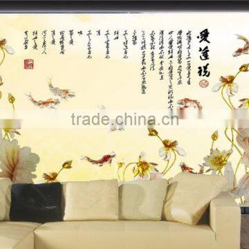 Diamand Art Glass Wall Home Wall , Elegant TV Background Wall Glass photo-3