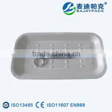 Dental disposable sterilization paper plate with PE coated paper