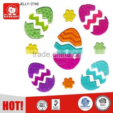 easter colorful egg gel cling gel plastic sticker TPR window decoration