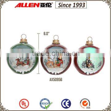 6.0" Led christmas ball giant, wholesale big xmas ball