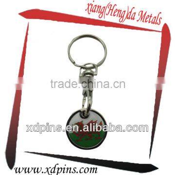 Custom high quality metal wholesale keyring